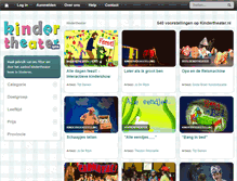 Tablet Screenshot of kindertheater.nl