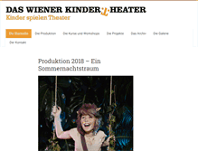 Tablet Screenshot of kindertheater.com